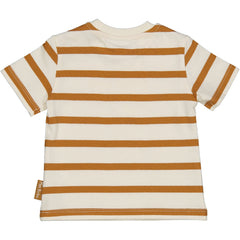 TSHIRT RIGATA STAMPA PUFFED