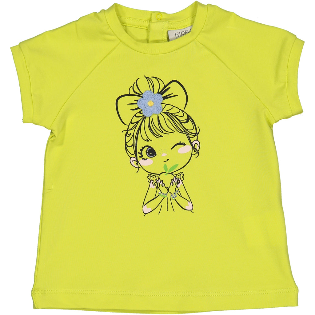 TSHIRT BIMBA CON FIORE