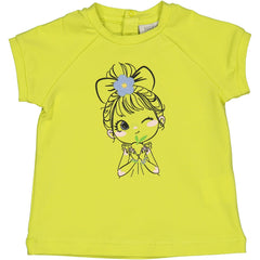 TSHIRT BIMBA CON FIORE