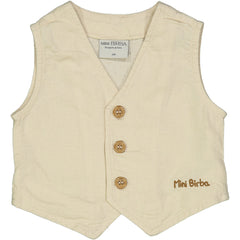 GILET IN MISTO LINO