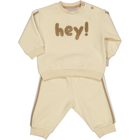 COMPLETO FELPA LAVORATA