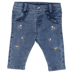 PANTALONE FELPA EFFETTO DENIM