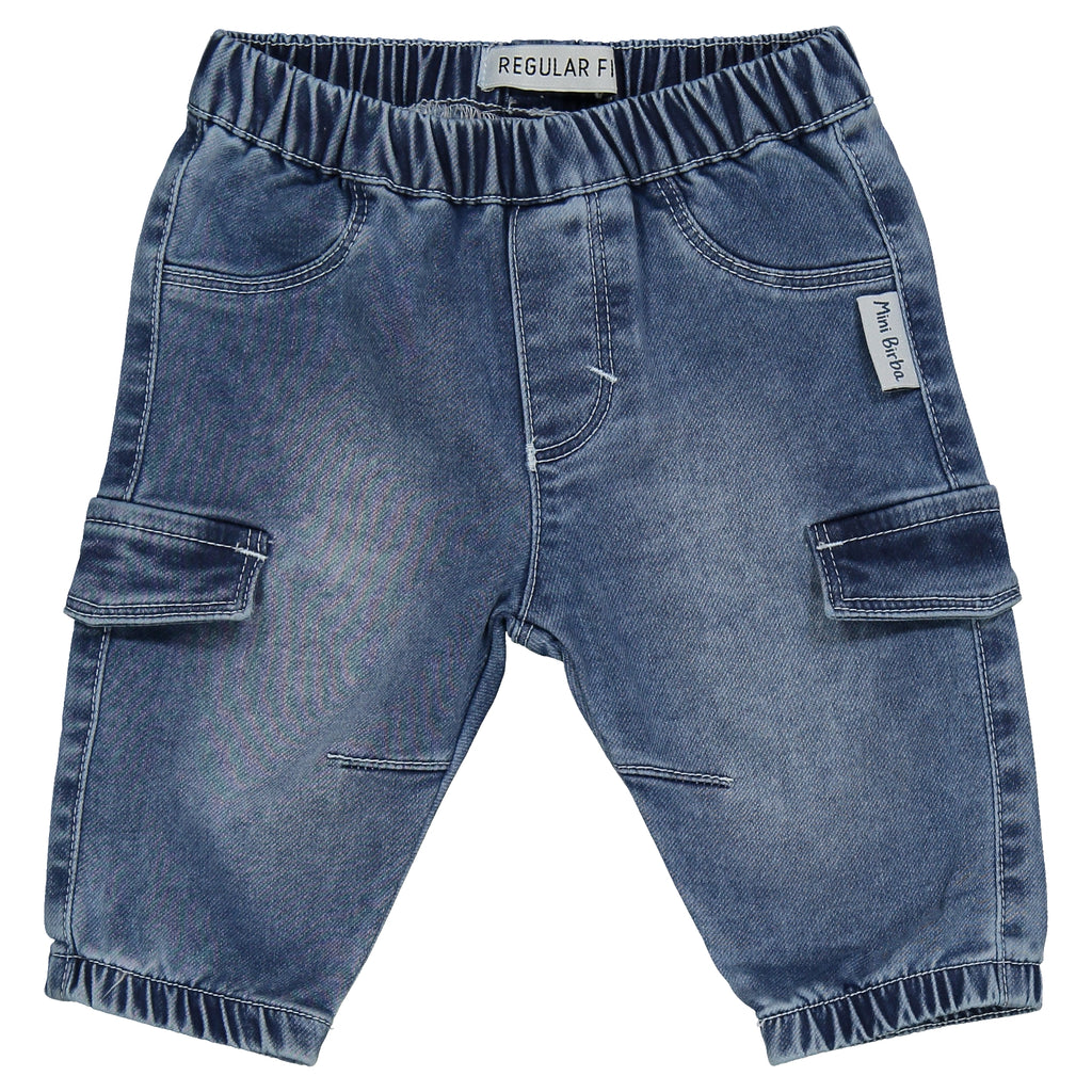 PANTALONE FELPA FINTO DENIM