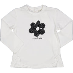 TSHIRT FIORE IN PAILLETTES